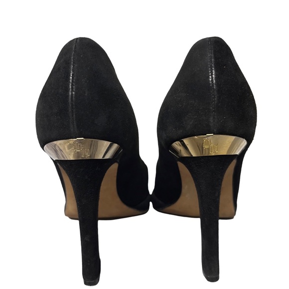 Versace Vintage Black suede heels - size 7 - Picture 2 of 6
